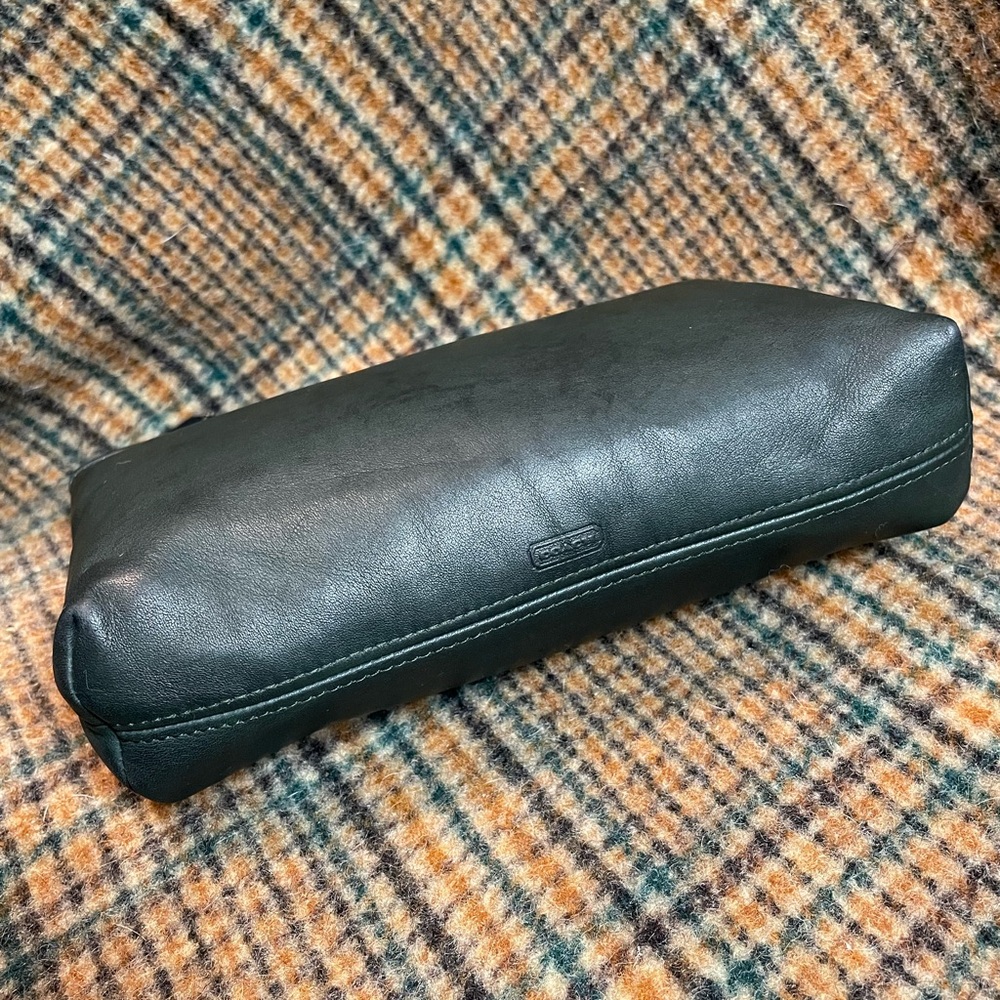 Coach 80s Bottle Green Curved Cosmetic Case #7166 - Picture 6 of 8